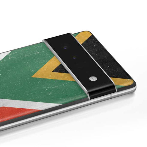 South Africa Flag Distressed Google Pixel 6 Skin
